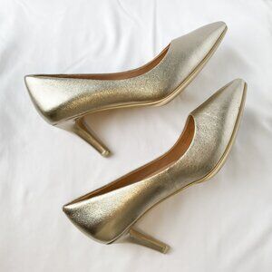 Cole Haan - Grand Ambition, Soft Gold Leather Pump, Size: 8.5